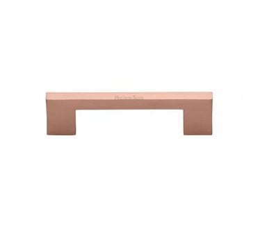 Heritage Brass C0337 Metro Square Cabinet Pull Handles - Satin Rose Gold