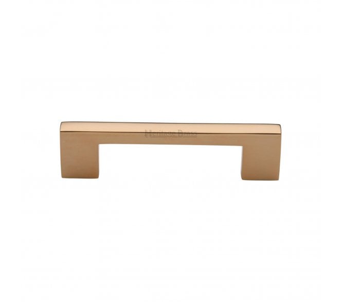 Heritage Brass C0337 Metro Square Cabinet Pull Handles - Unlacquered Brass