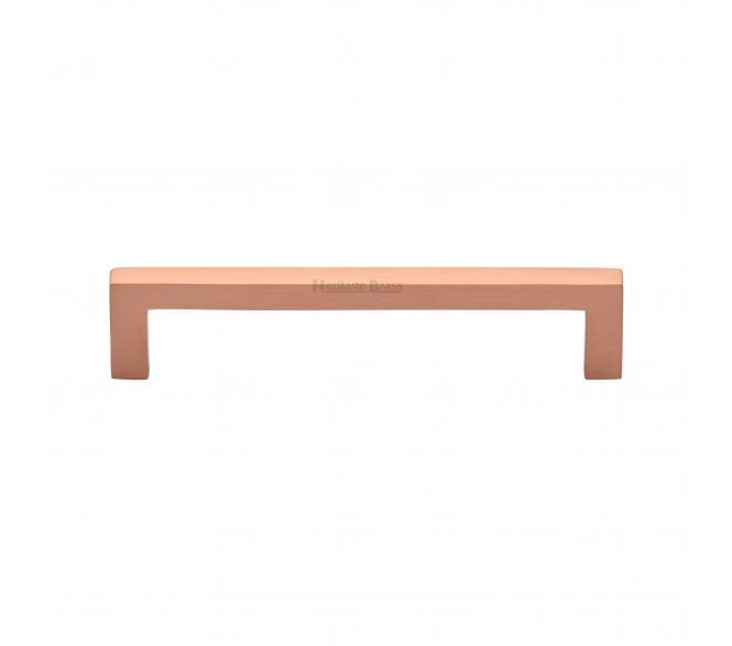 Heritage Brass C0339 City Square Cabinet Pull Handles - Satin Rose Gold