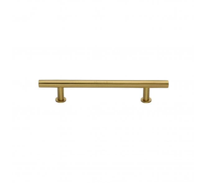 Heritage Brass C0362 T-Bar Cabinet Pull Handles with Rose - Satin Brass
