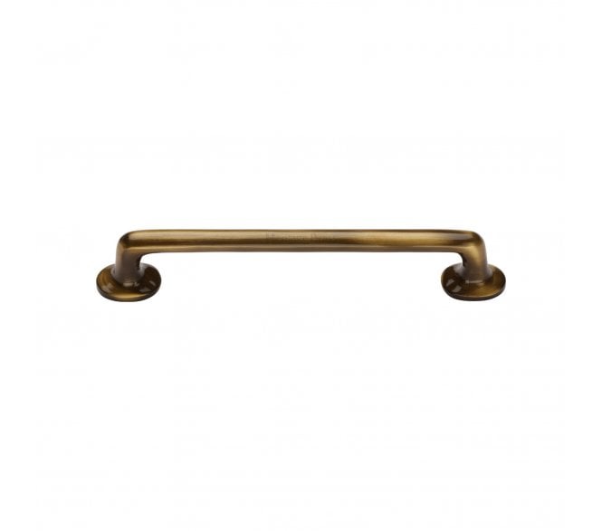 Heritage Brass C0376 Cabinet Pull Handles With Roses - Antique Brass