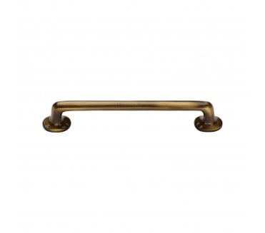 Heritage Brass C0376 Cabinet Pull Handles With Roses - Antique Brass