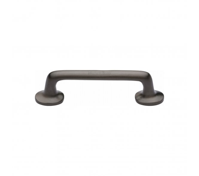 Heritage Brass C0376 Cabinet Pull Handles With Roses - Matt Bronze