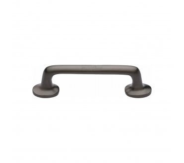 Heritage Brass C0376 Cabinet Pull Handles With Roses - Matt Bronze