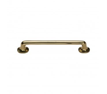 Heritage Brass C0376 Cabinet Pull Handles With Roses - Polished Brass