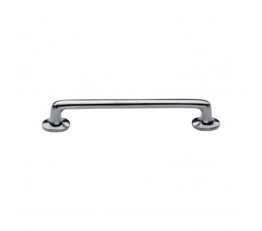 Heritage Brass C0376 Cabinet Pull Handles With Roses - Polished Chrome