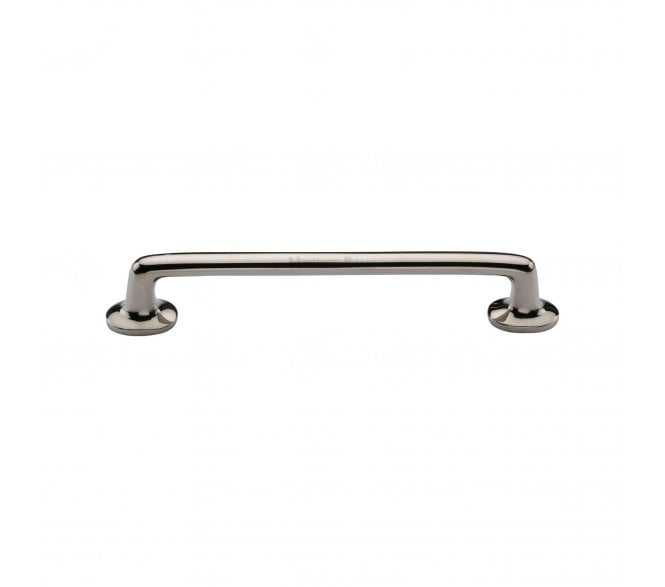 Heritage Brass C0376 Cabinet Pull Handles With Roses - Polished Nickel
