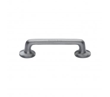 Heritage Brass C0376 Cabinet Pull Handles With Roses - Satin Chrome