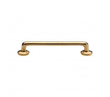 Heritage Brass C0376 Cabinet Pull Handles With Roses - Unlacquered Brass