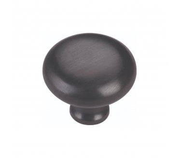 Heritage Brass C113 Mushroom Cabinet Knobs - Matt Black
