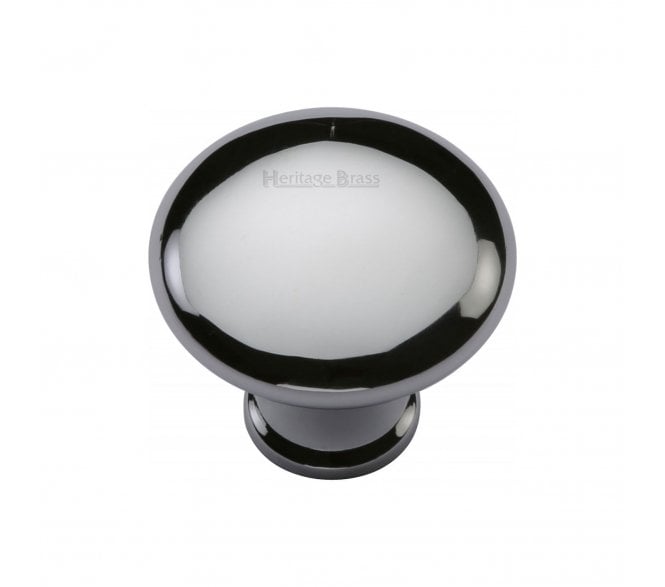 Heritage Brass C113 Mushroom Cabinet Knobs - Polished Chrome