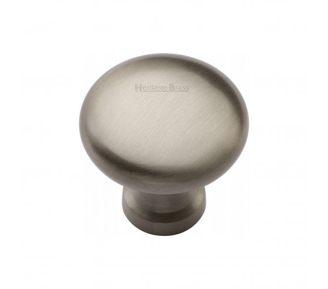 Heritage Brass C113 Mushroom Cabinet Knobs - Satin Nickel