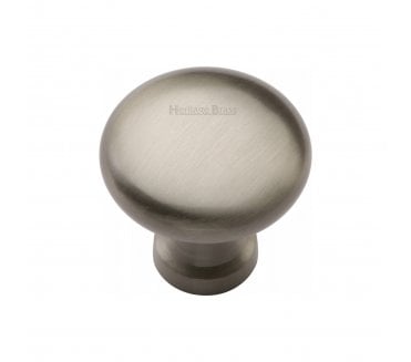 Heritage Brass C113 Mushroom Cabinet Knobs - Satin Nickel