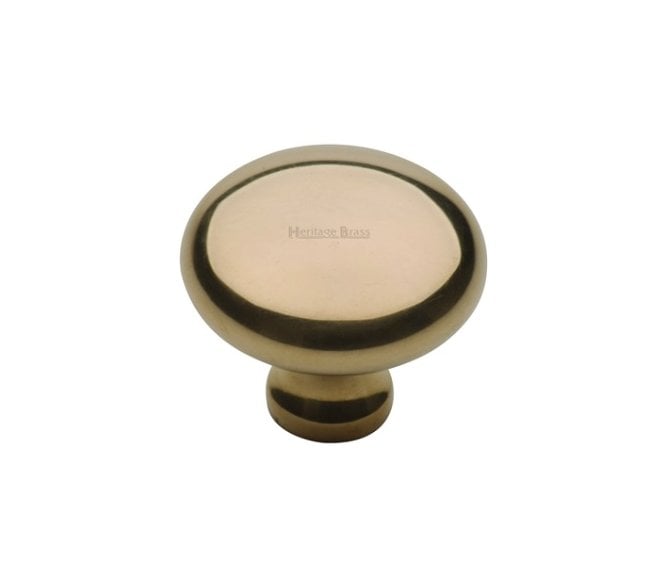 Heritage Brass C113 Mushroom Cabinet Knobs - Unlacquered Brass