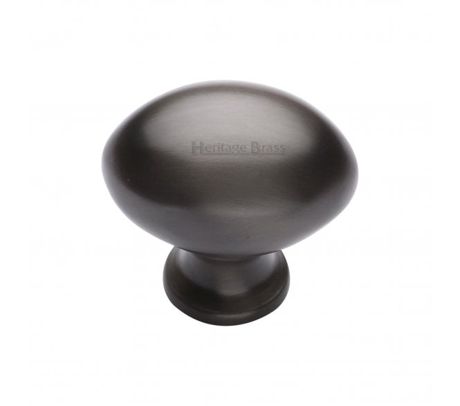 Heritage Brass C114 Oval Cabinet Knobs - Matt Bronze