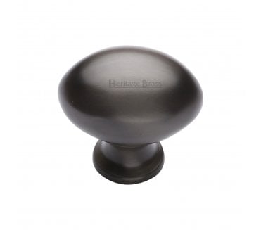 Heritage Brass C114 Oval Cabinet Knobs - Matt Bronze
