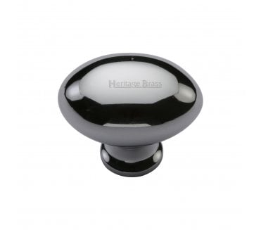Heritage Brass C114 Oval Cabinet Knobs - Polished Chrome