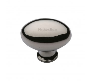Heritage Brass C114 Oval Cabinet Knobs - Polished Nickel