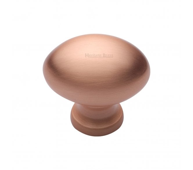 Heritage Brass C114 Oval Cabinet Knobs - Satin Rose Gold