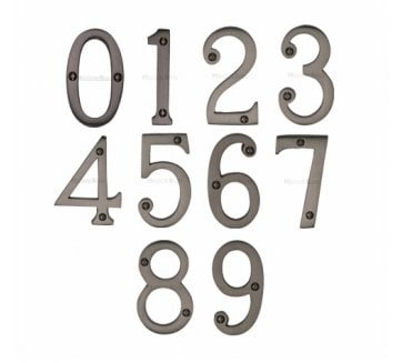 Heritage Brass C1560 Screw Fixed Numerals 75mm - Matt Bronze