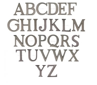 Heritage Brass C1565 Pin Fixed Alphabet (A-Z) 51mm - Matt Bronze