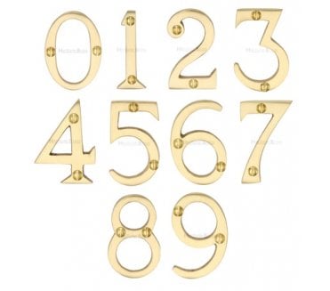 Heritage Brass C1567 51mm Door Numerals - Satin Brass