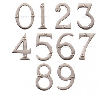 Heritage Brass C1567 51mm Door Numerals - Satin Nickel