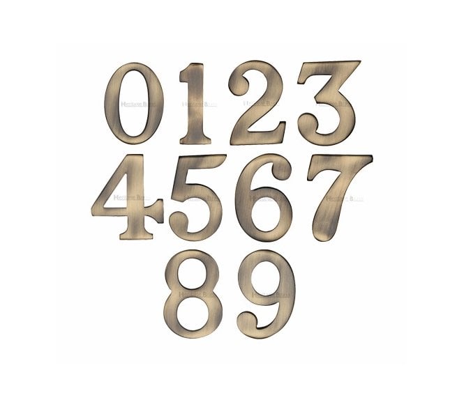 Heritage Brass C1568 Self Adhesive Numerals 51mm - Antique Brass