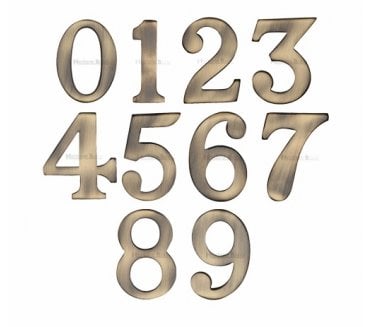 Heritage Brass C1568 Self Adhesive Numerals 51mm - Antique Brass