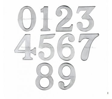 Heritage Brass C1568 Self Adhesive Numerals 51mm - Satin Chrome