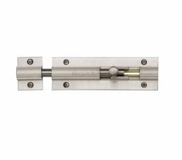 Heritage Brass C1580 Straight Door Bolt - Satin Nickel
