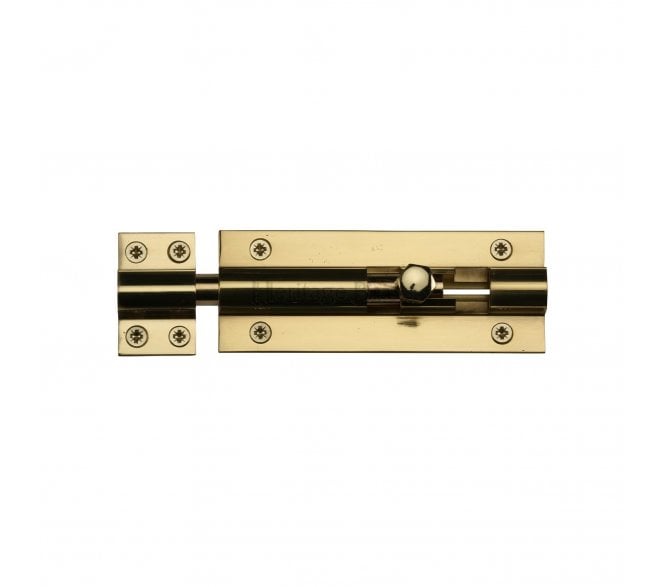 Heritage Brass C1584 Straight Barrel Bolts Heavy Duty - Polished Brass