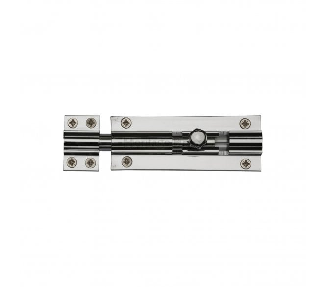 Heritage Brass C1584 Straight Barrel Bolts Heavy Duty - Polished Chrome