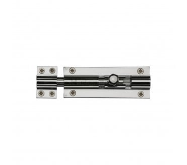 Heritage Brass C1584 Straight Barrel Bolts Heavy Duty - Polished Chrome