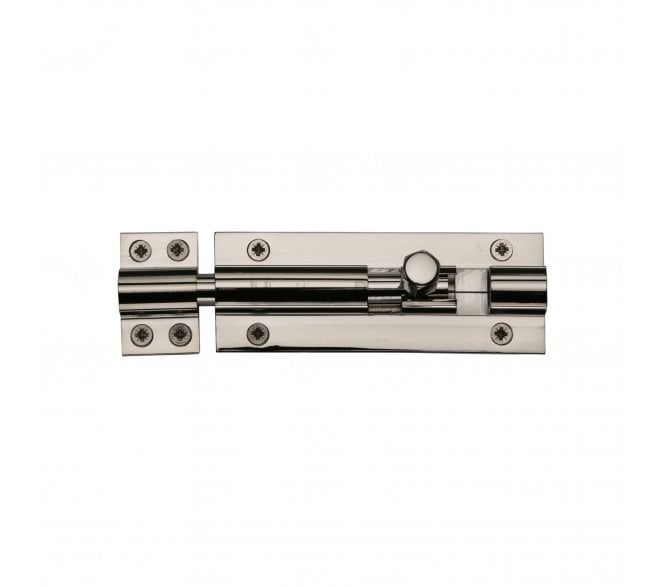 Heritage Brass C1584 Straight Barrel Bolts Heavy Duty - Polished Nickel