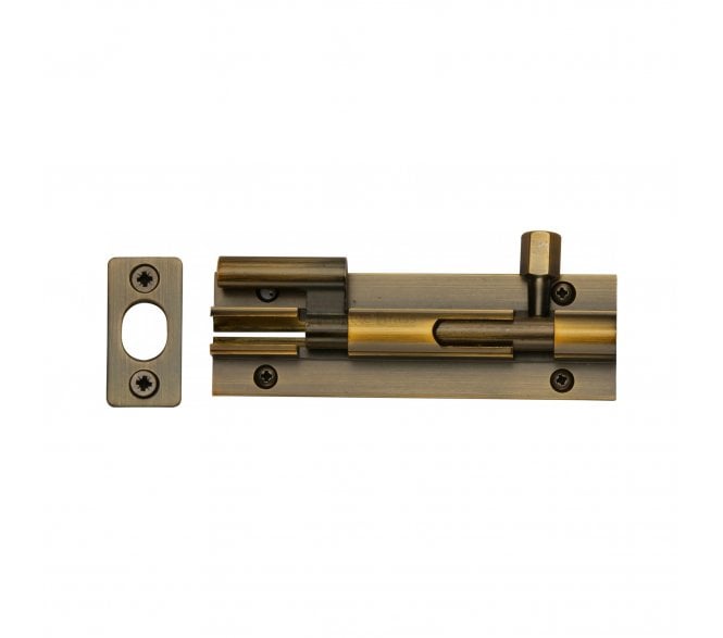 Heritage Brass C1592 Cranked Barrel Bolt 100mm - Antique Brass