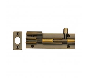 Heritage Brass C1592 Cranked Barrel Bolt 100mm - Antique Brass