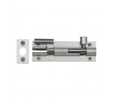 Heritage Brass C1592 Cranked Barrel Bolt 100mm  - Satin Chrome