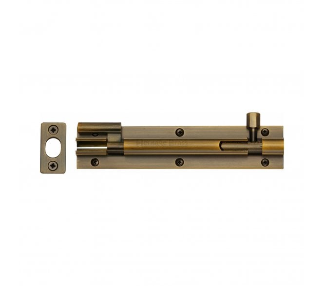 Heritage Brass C1592 Cranked Barrel Bolt 150mm - Antique Brass