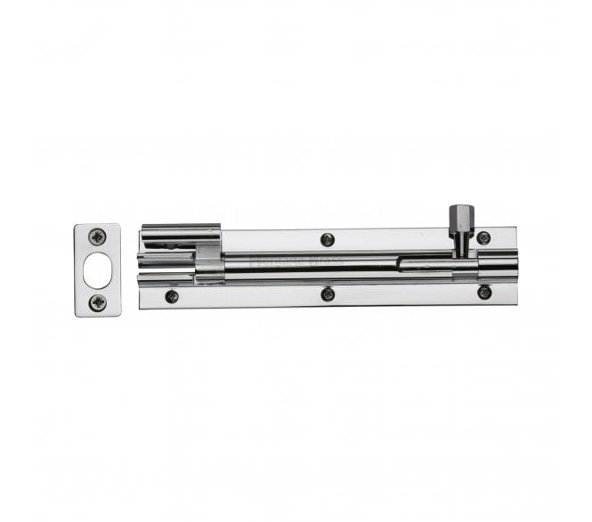 Heritage Brass C1592 Cranked Barrel Bolt 150mm - Polished Chrome