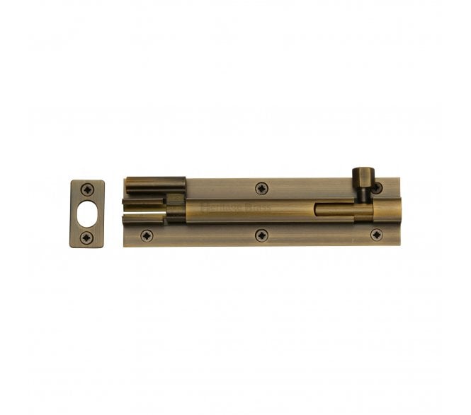 Heritage Brass C1594 Cranked Barrel Bolt Heavy Duty 150mm - Antique Brass