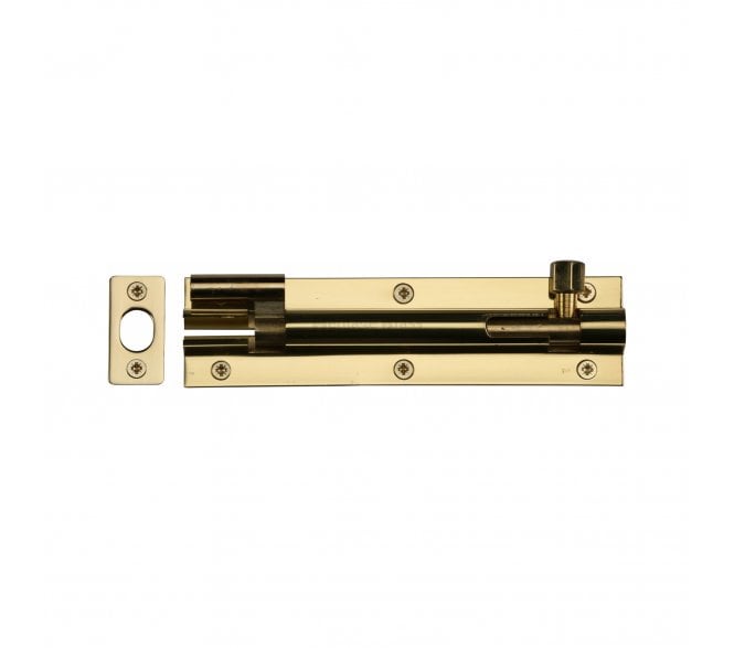Heritage Brass C1594 Cranked Barrel Bolt Heavy Duty 150mm - Polished Brass