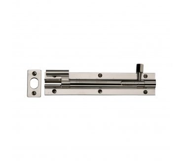 Heritage Brass C1594 Cranked Barrel Bolt Heavy Duty 150mm - Polished Nickel