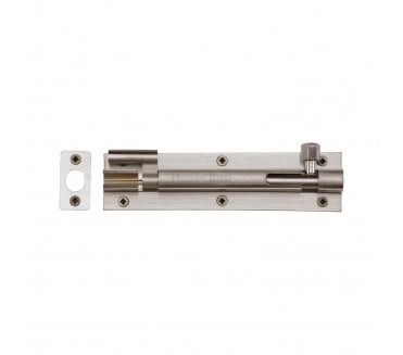 Heritage Brass C1594 Cranked Barrel Bolt Heavy Duty 150mm - Satin Nickel
