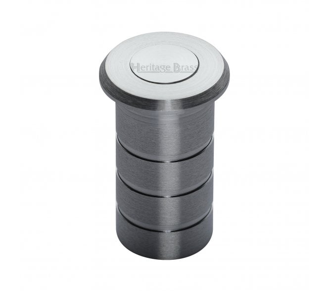Heritage Brass C1625 Dust Proof Sprung Floor Bolt Socket - 19x40mm - Satin Chrome