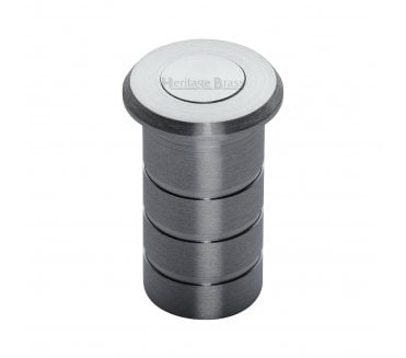 Heritage Brass C1625 Dust Proof Sprung Floor Bolt Socket - 19x40mm - Satin Chrome