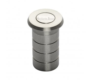 Heritage Brass C1625 Dust Proof Sprung Floor Bolt Socket - 19x40mm - Satin Nickel