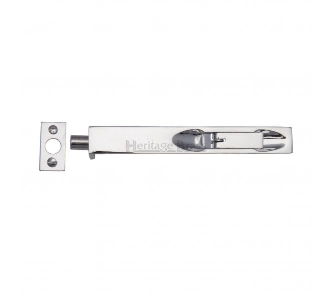 Heritage Brass C1680 Lever Action Flush Bolts - Polished Chrome