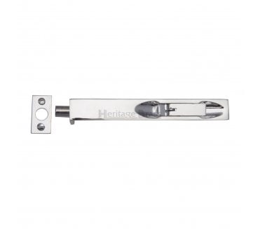 Heritage Brass C1680 Lever Action Flush Bolts - Polished Chrome