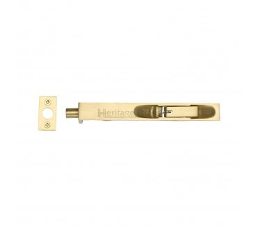 Heritage Brass C1680 Lever Action Flush Bolts - Satin Brass